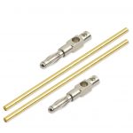 Gold Elektroden 8,2 cm x 2,5 mm (1 Paar)