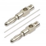 Iridium Elektroden 4,1 cm x 0,5 mm (1 Paar)