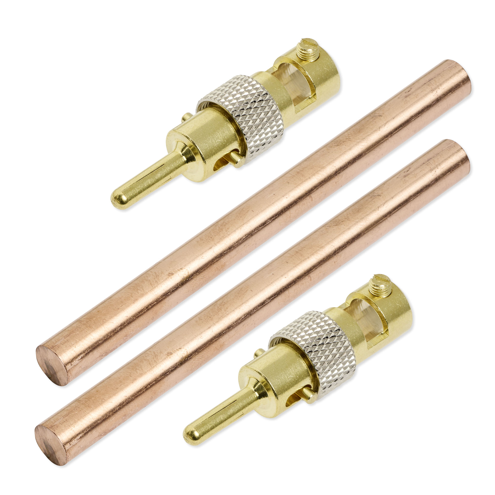 Kupfer_100x8mm_2Stecker Kupfer Elektroden 10,0 cm x 8,0 mm (1 Paar) – Bild 1
