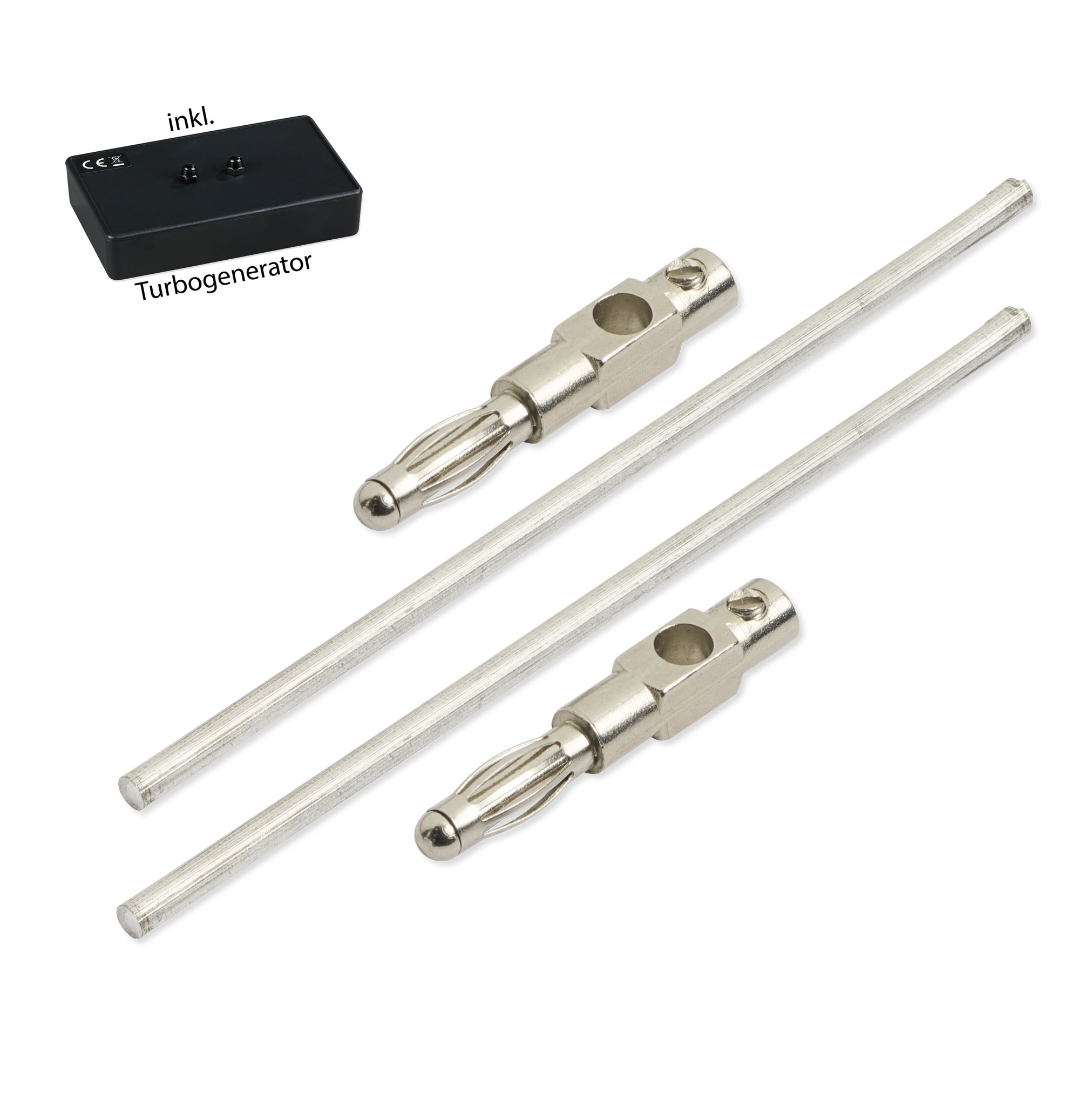 Magnesium_82x2,5mm_2-Stecker+Turbo Magnesium Elektroden 8,2 cm x 2,5 mm (1 Paar) mit Turbogenerator 6.0 – Bild 1