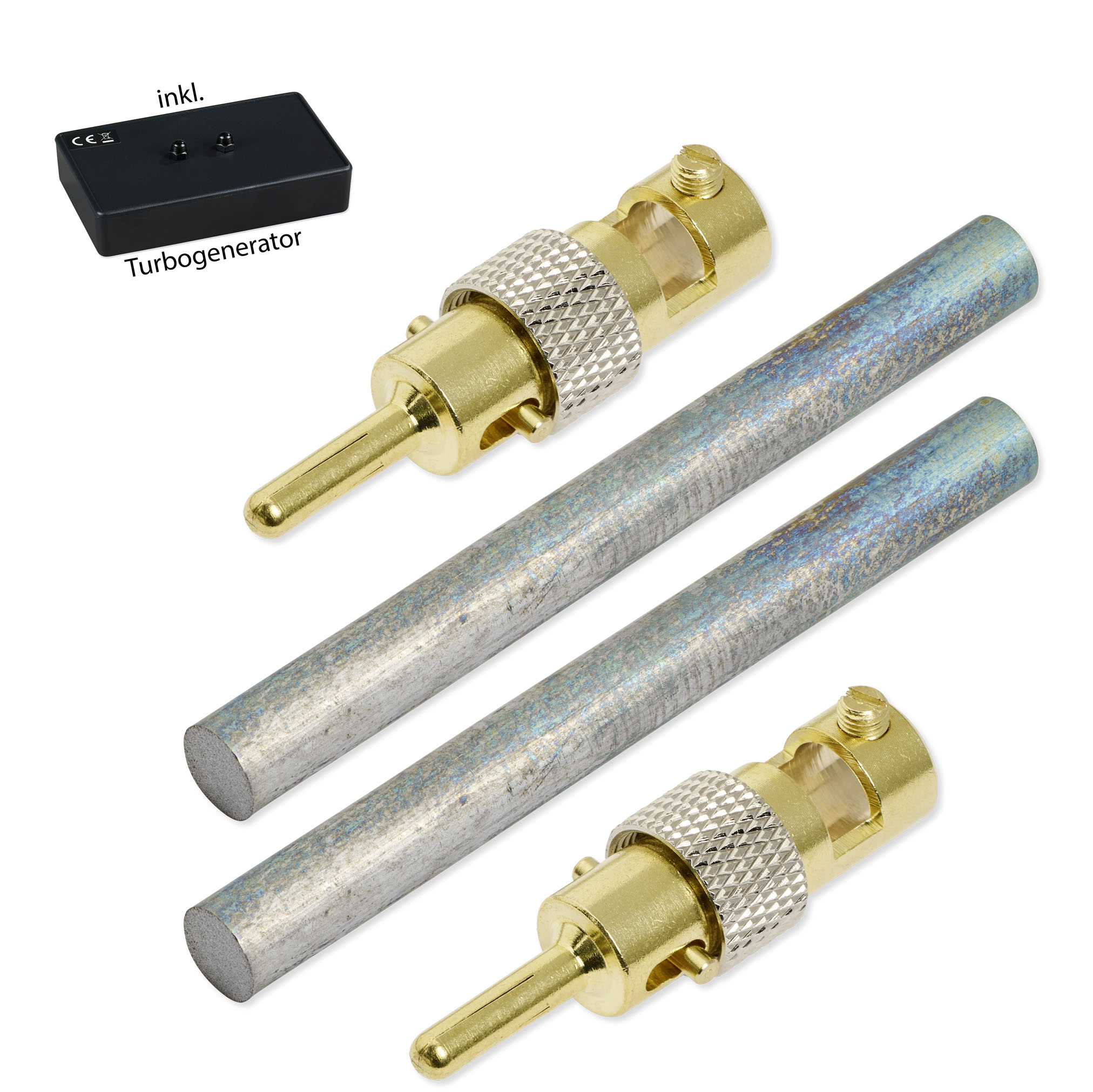 Vanadium_82x8mm_2-Stecker+Turbo Vanadium Elektroden 8,2 cm x 8,0 mm (1 Paar) mit Turbogenerator 6.0 – Bild 1