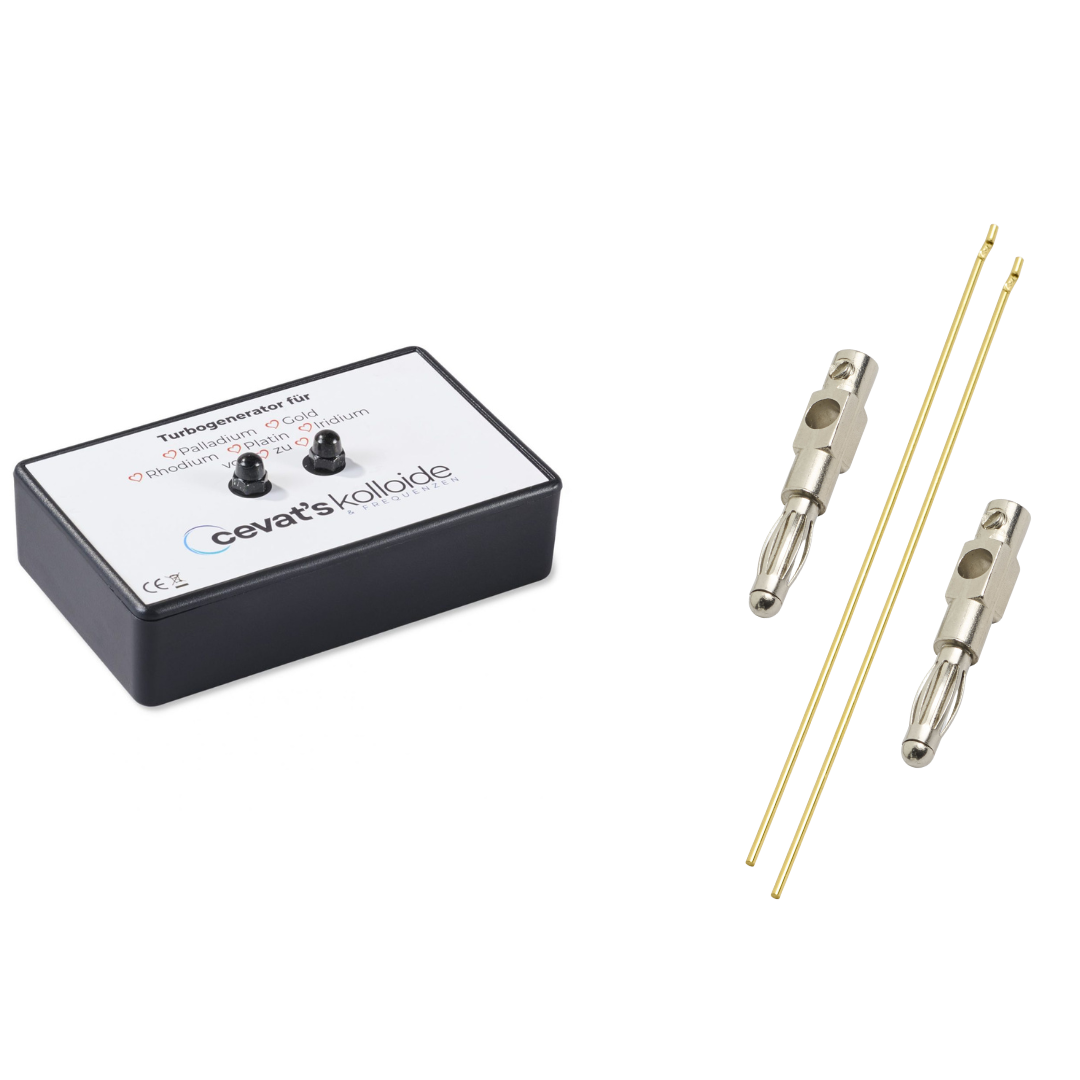 Gold-Elektroden-mit-Katalysatoren-8.2cm-x-1mm Gold Elektroden 8,2 cm x 1,0 mm (1 Paar) mit Katalysatorengenerator – Bild 1