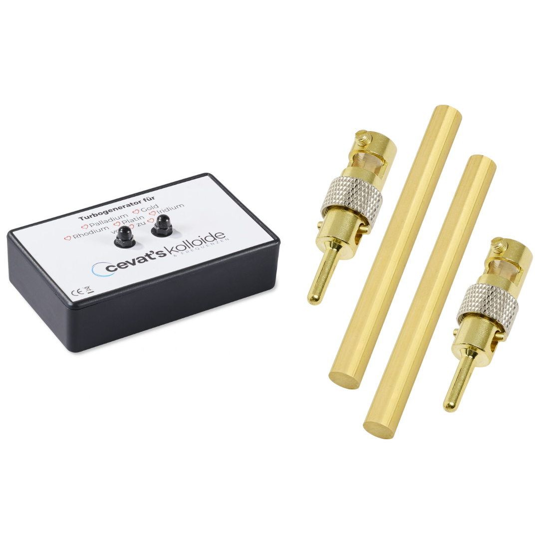 Gold-Elektroden-mit-Katalysatoren-8.2cm-x-8mm Gold Elektroden 8,2 cm x 8,0 mm (1 Paar) mit Katalysatorengenerator – Bild 1
